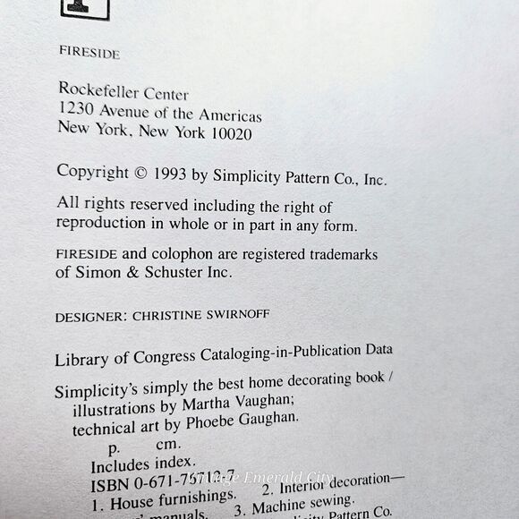 Vtg Simplicity's Simply the Best Home Decorating Book Spiral Bound 247 PB/ 1993 - Picture 5 of 11